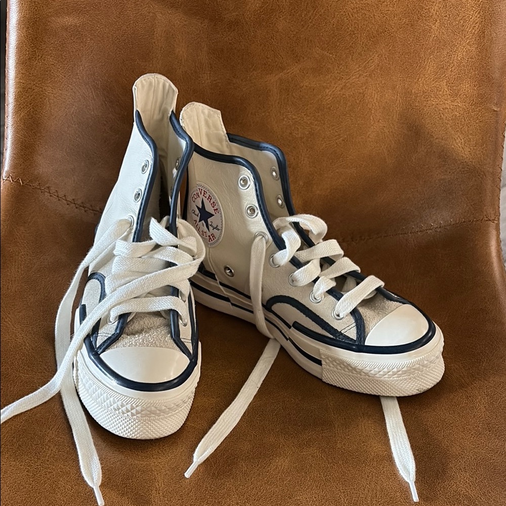 Converse platform High-Top Sneakers - white and green